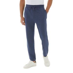 32 Degrees Mens Blue Heather French Terry Jogger Sweatpants Pockets Size M